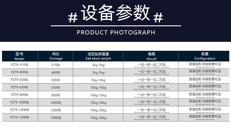 315噸鹽磚機(jī) 畜牧牛羊舔磚成型液壓機(jī) 四梁四柱油壓機(jī)YZ79鹽磚機(jī)技術(shù)參數(shù)_副本